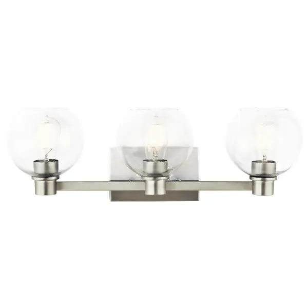 Harmony 3-Light Bath Vanity in Brushed Nickel