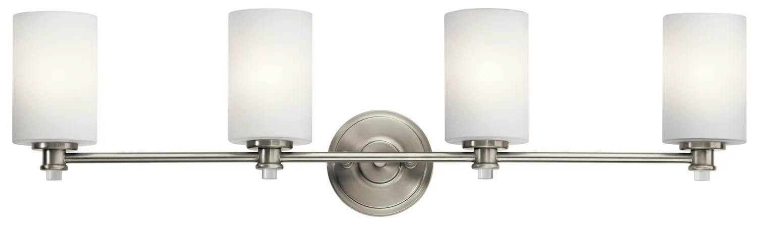 Joelson 4-Light Bath Vanity in Brushed Nickel