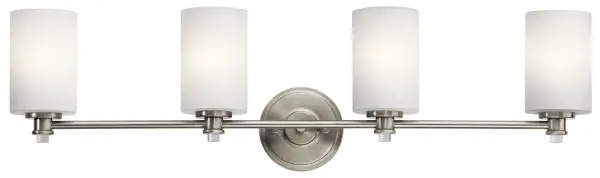 Joelson 4-Light Bath Vanity in Brushed Nickel