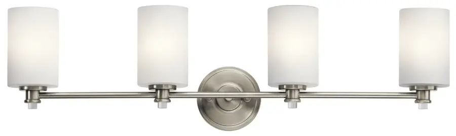 Joelson 4-Light Bath Vanity in Brushed Nickel