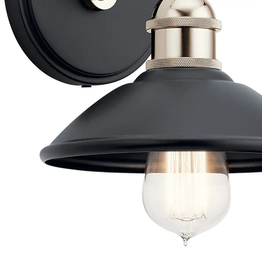 Clyde Black Wall Sconce - Image 2