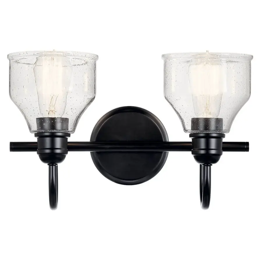 Avery 2-Light Vanity Light in Black - Image 2
