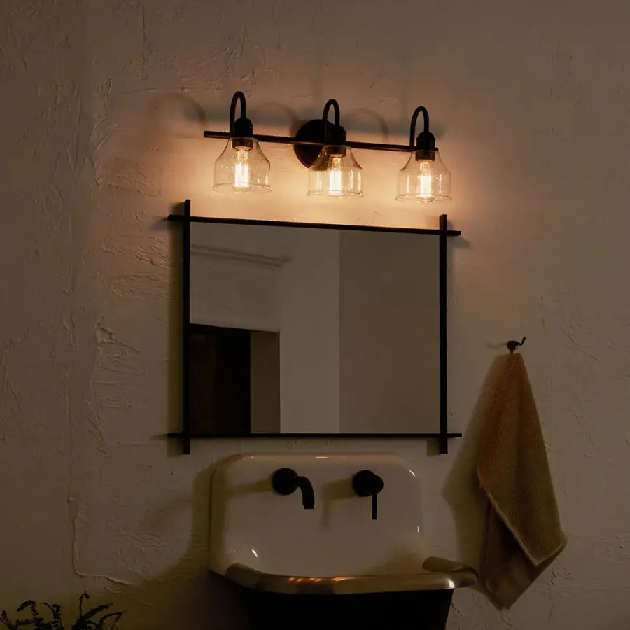 Avery 3-Light Vanity Light in Black - Image 4
