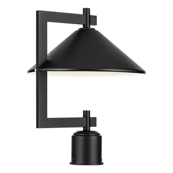 Ripley One Light Outdoor Post Mount in Black