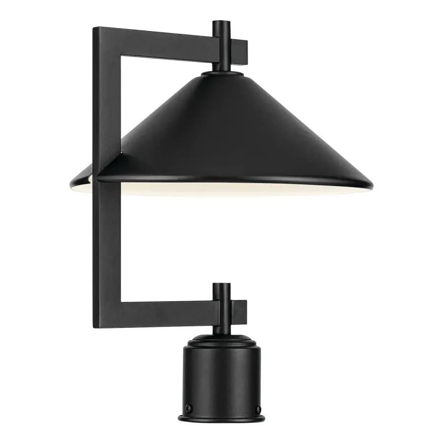 Ripley One Light Outdoor Post Mount in Black
