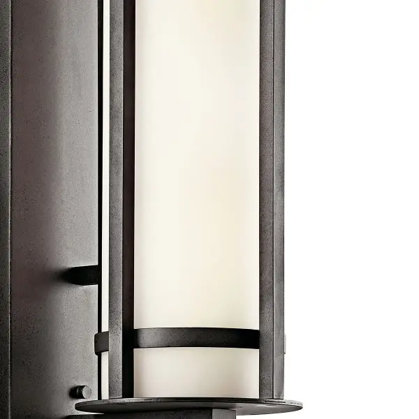 The Camden Outdoor Wall Light combines traditional styling with modern durability. Its 2-light design and satin etched opal glass provide warm, welcoming illumination for entryways and outdoor spaces. - alternate view