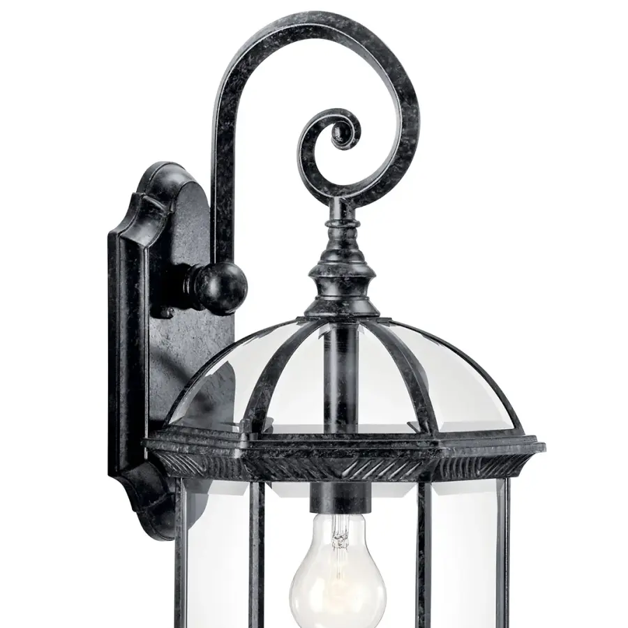 Classic Outdoor Wall Light with Timeless Beveled Glass Design - Image 2