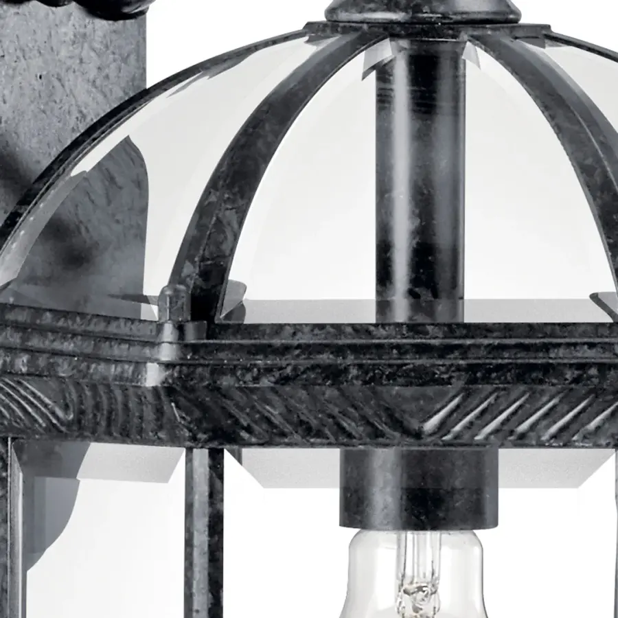 Classic Outdoor Wall Light with Timeless Beveled Glass Design - Image 3