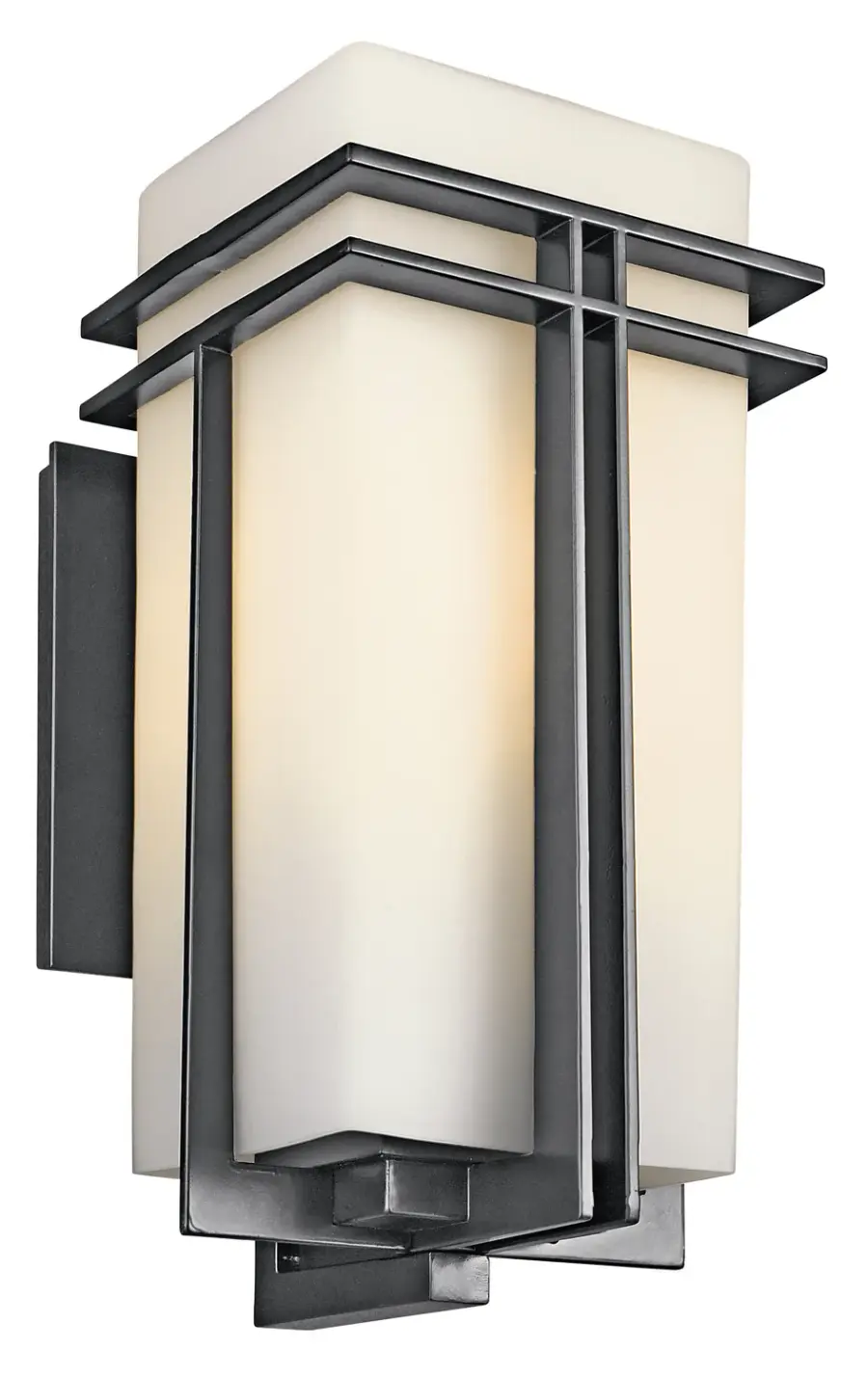 Tremillo One Light Outdoor Wall Mount in Black