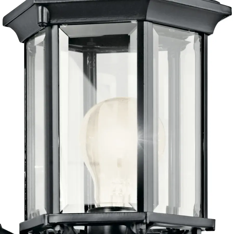 Classic Outdoor Wall Light with Timeless Beveled Glass Design - Image 2