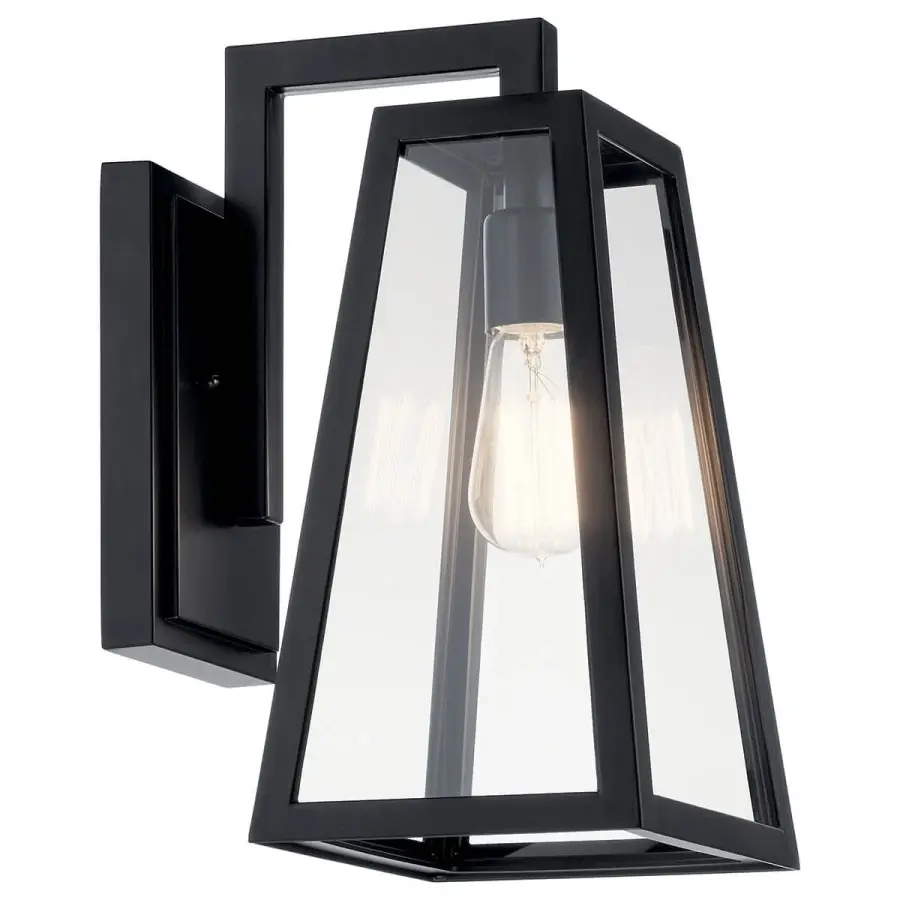 Classic Outdoor Wall Light with Clear Glass and Wet-Rated Durability - Image 1