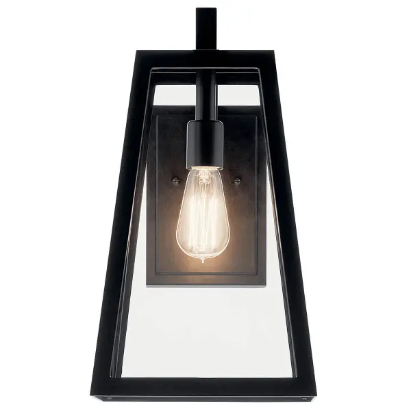 Elegant Outdoor Wall Light with Clear Glass and Wet-Rated Durability - Image 3