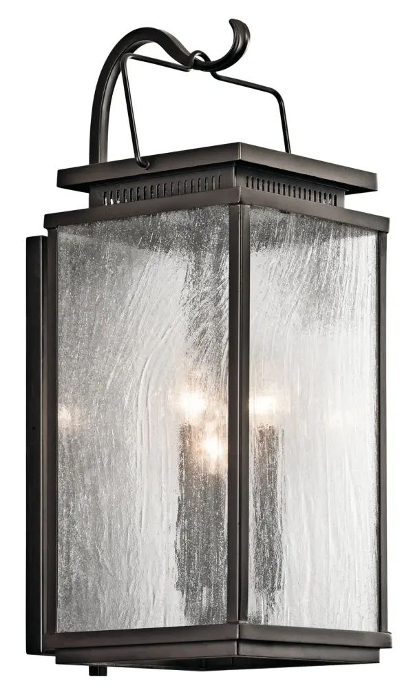 Manningham 3-Light Outdoor Wall Lantern in Olde Bronze