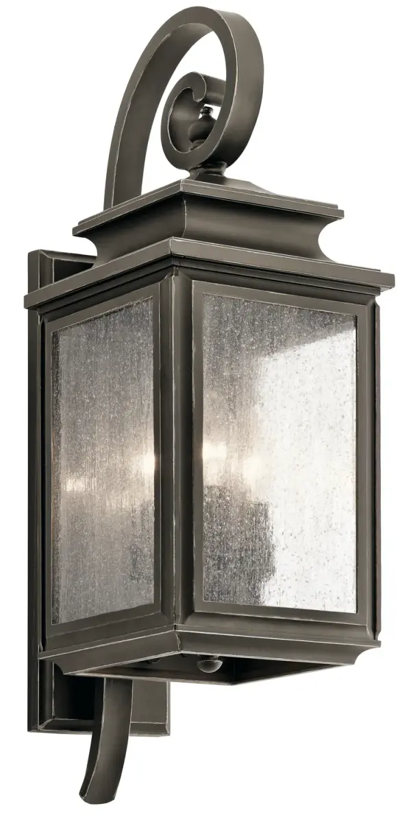 Wiscombe Park 3-Light Outdoor Wall Lantern in Olde Bronze