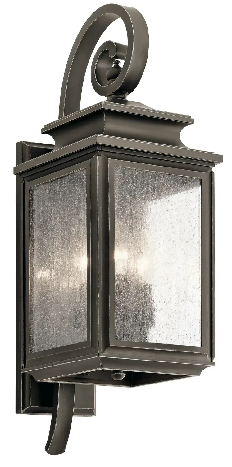 Wiscombe Park 3-Light Outdoor Wall Lantern in Olde Bronze