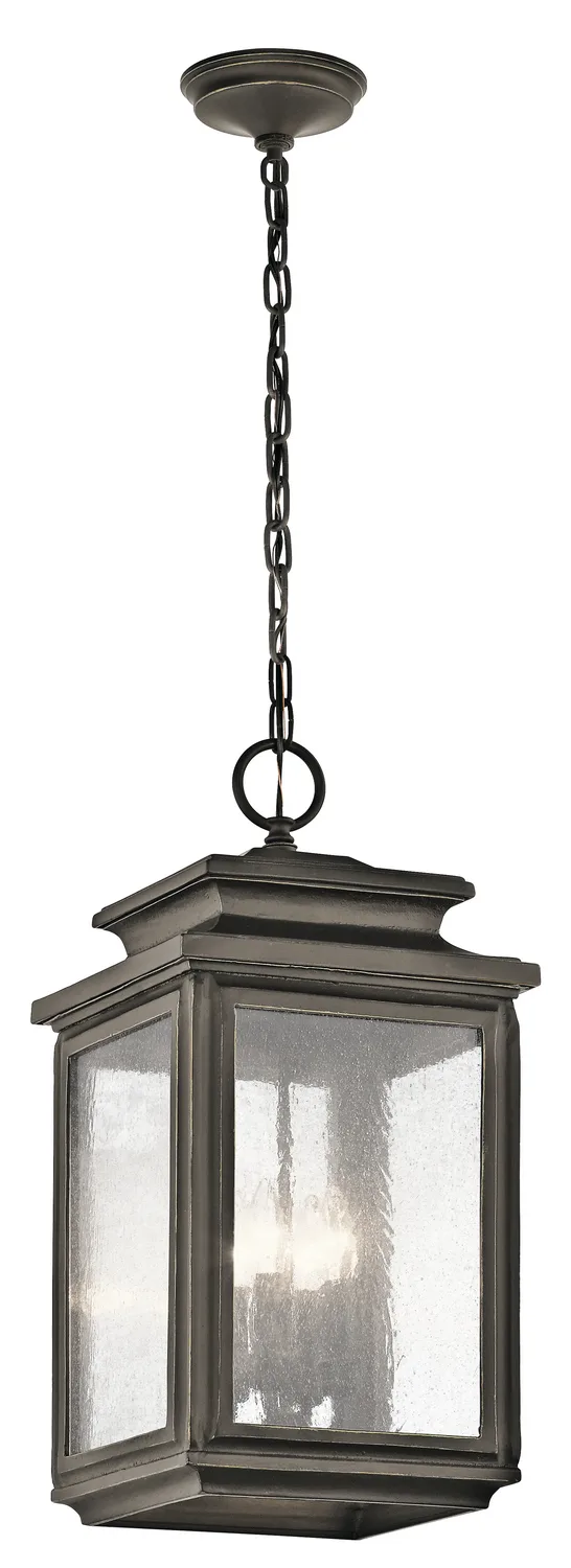 Wiscombe Park 4-Light Outdoor Pendant in Olde Bronze