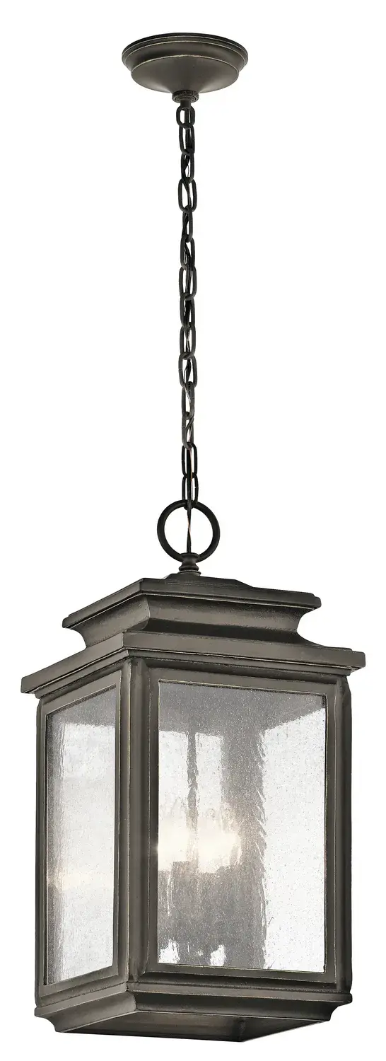 Wiscombe Park 4-Light Outdoor Pendant in Olde Bronze