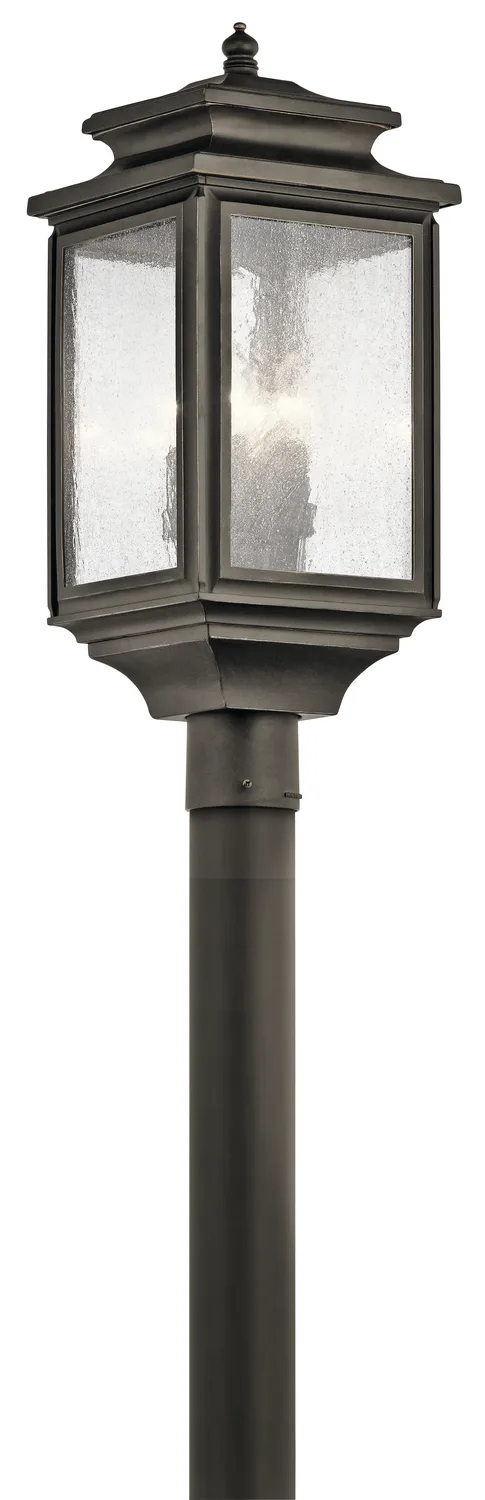 Wiscombe Park Four Light Outdoor Post Mount in Olde Bronze