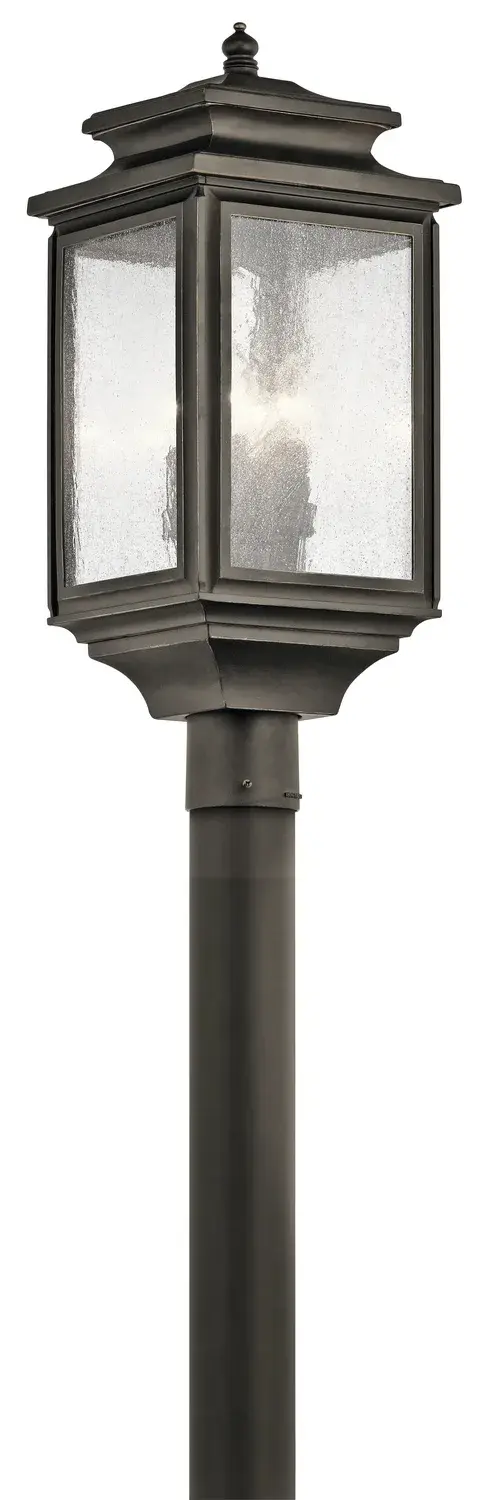 Wiscombe Park Four Light Outdoor Post Mount in Olde Bronze