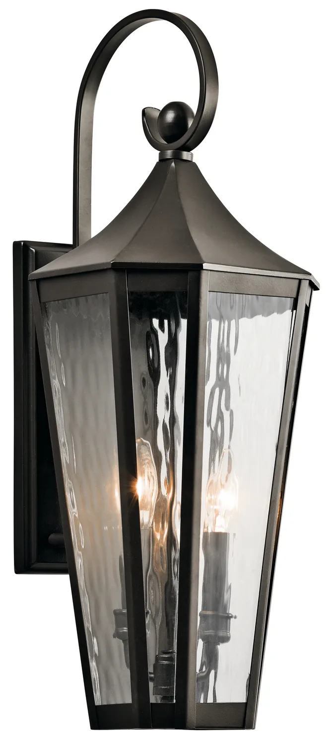 Rochdale Two Light Outdoor Wall Mount in Olde Bronze