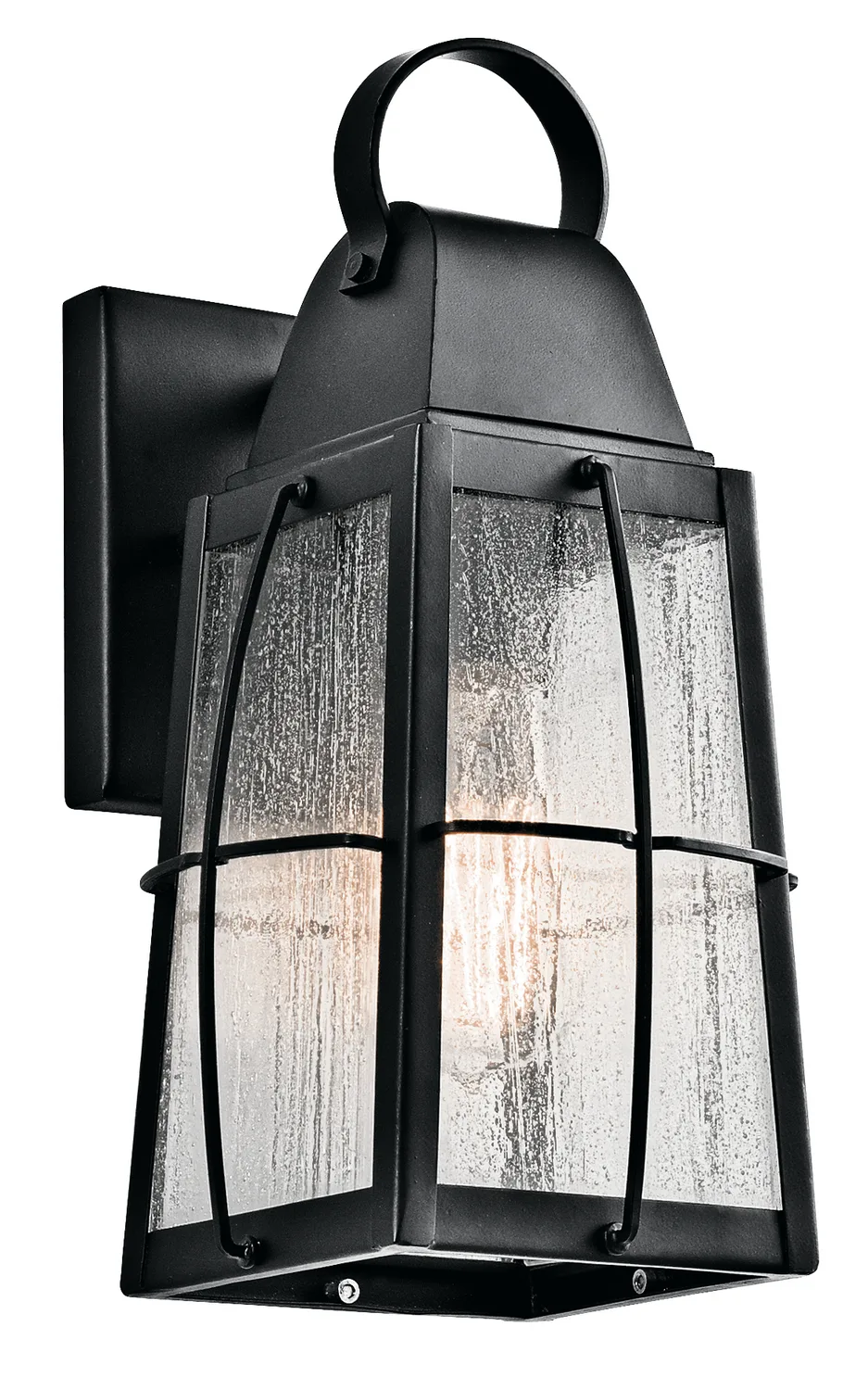 Tolerand 12" Outdoor Wall Lantern in Textured Black