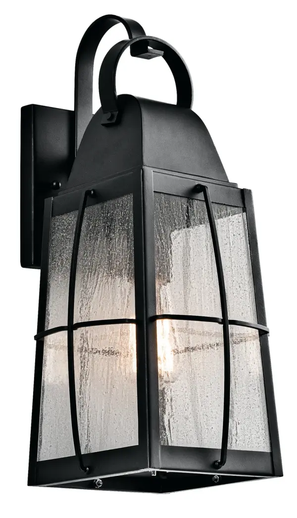 Tolerand Outdoor Wall Lantern in Textured Black