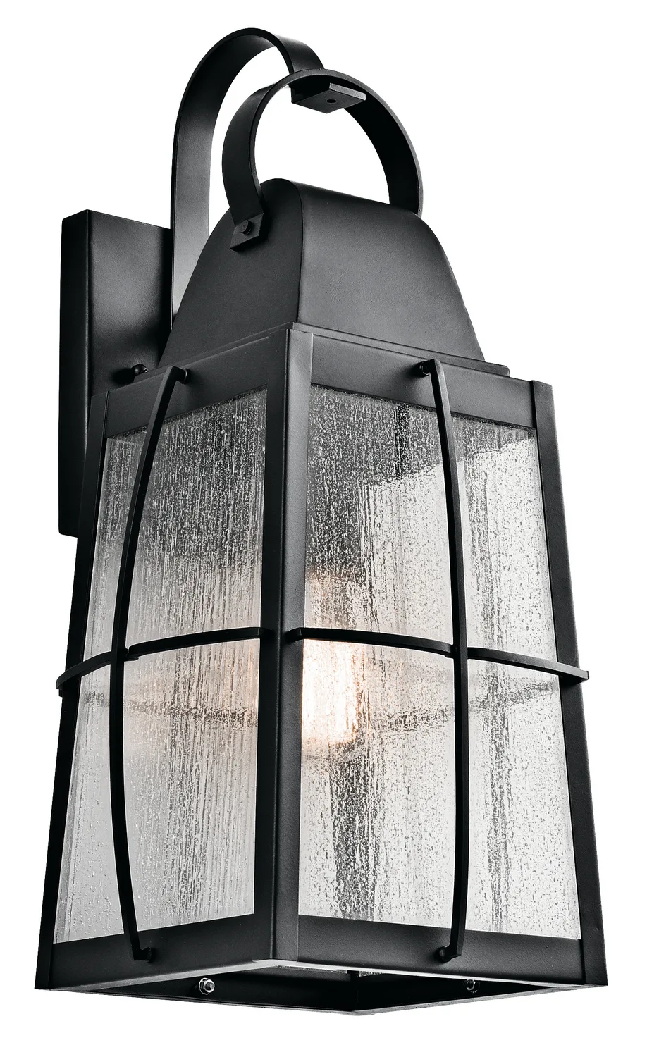 Tolerand Outdoor Wall Lantern in Textured Black