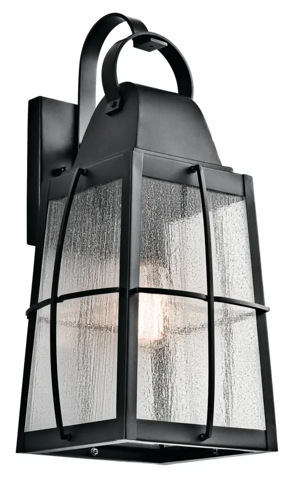 Tolerand Outdoor Wall Lantern in Textured Black