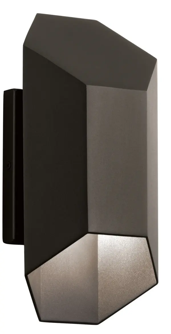 The Estella LED wall light brings contemporary sophistication to outdoor spaces with its distinctive hexagonal design and integrated LED technology. Perfect for modern homes with geometric architectural details.