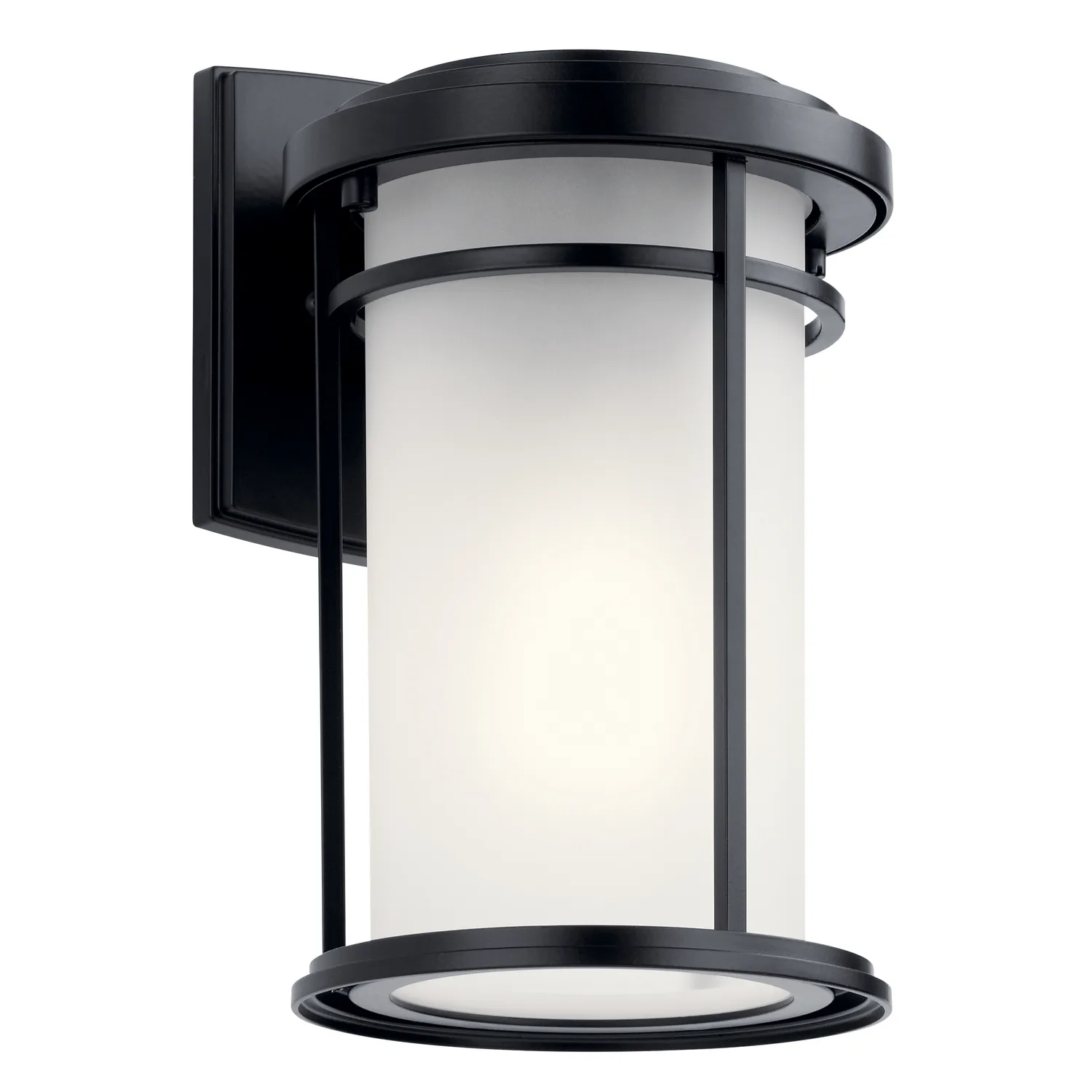 Toman One Light Outdoor Wall Mount in Black