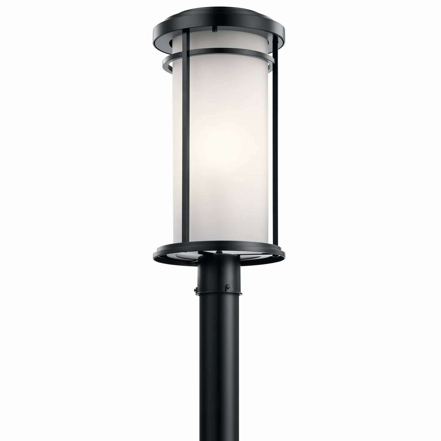 Toman One Light Outdoor Post Mount in Black