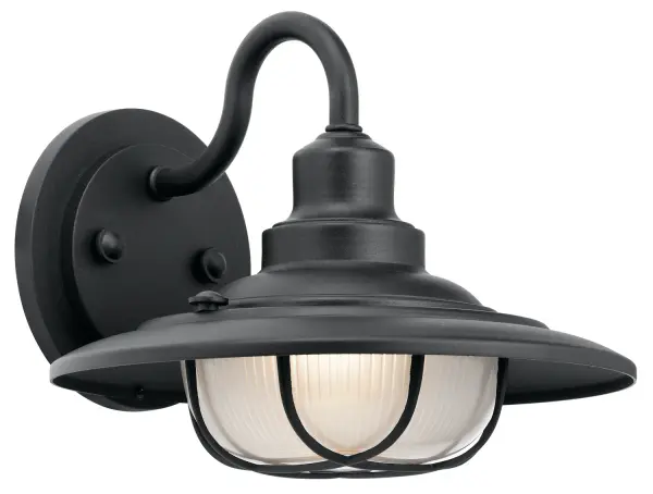 Harvest Ridge Outdoor Wall Lantern in Textured Black