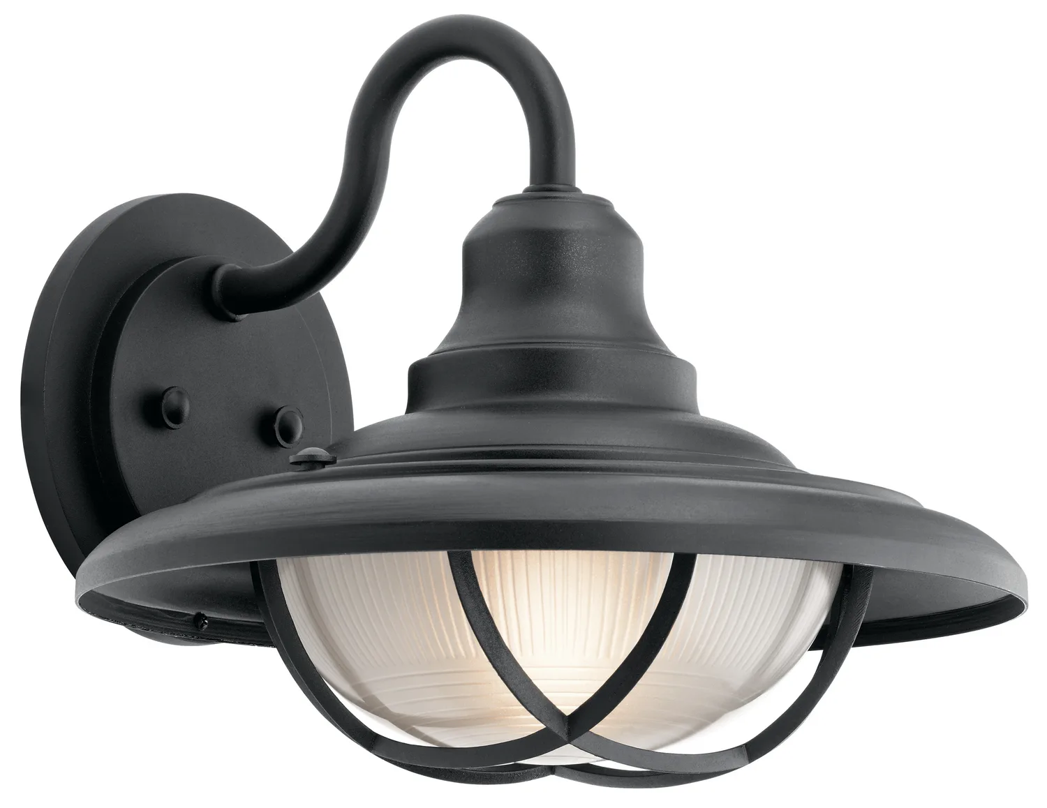 Harvest Ridge Outdoor Wall Lantern in Textured Black