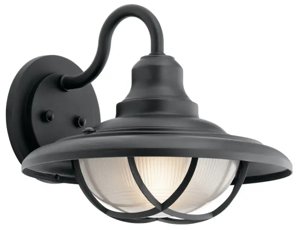Harvest Ridge Outdoor Wall Lantern in Textured Black