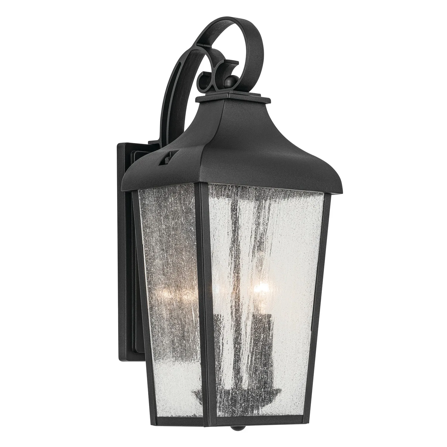 Forestdale Two Light Outdoor Wall Mount in Textured Black