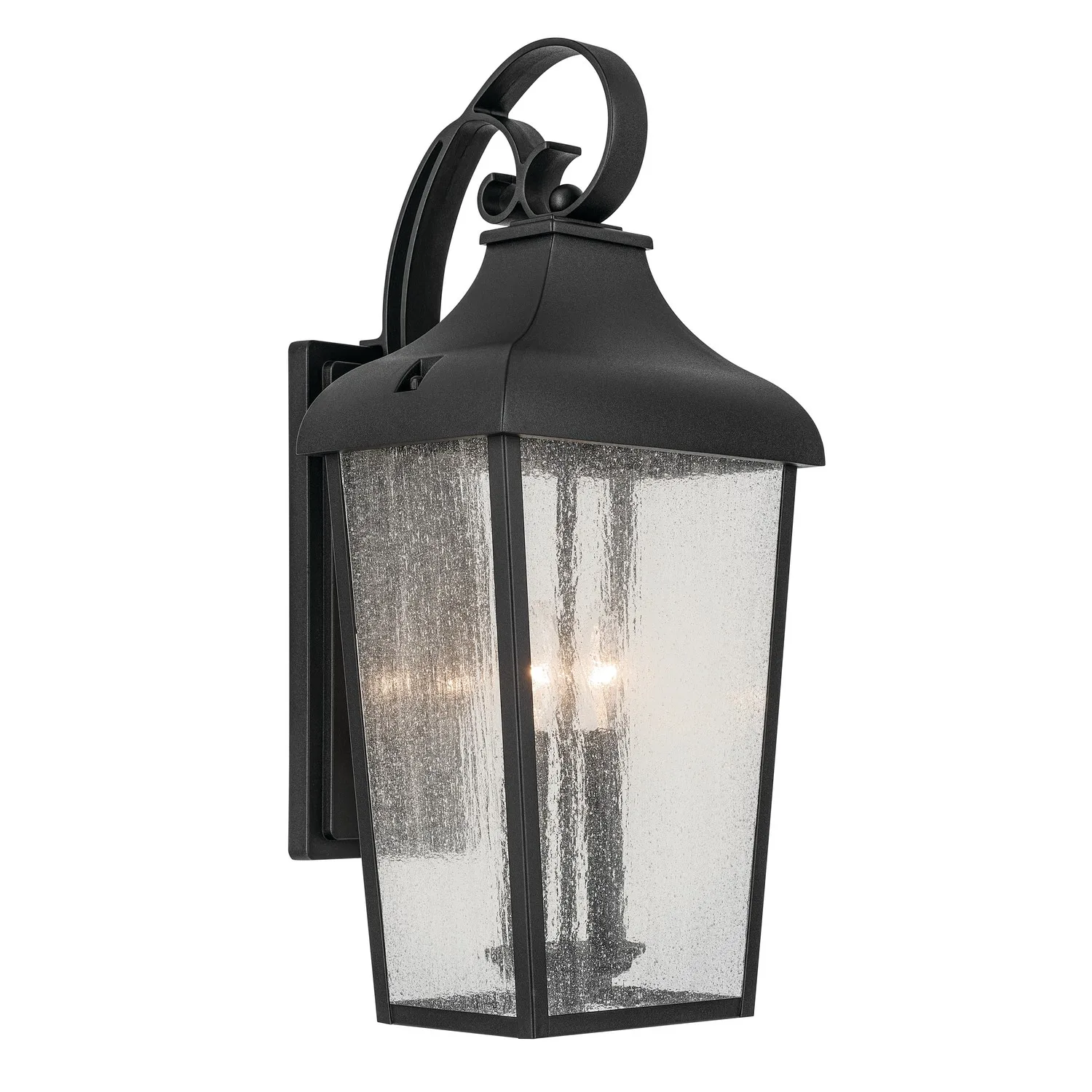 Forestdale Two Light Outdoor Wall Mount in Textured Black