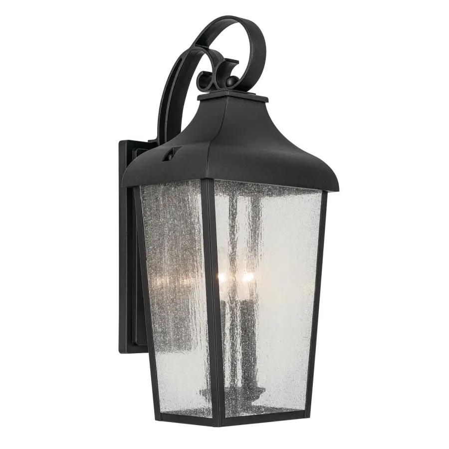 Forestdale Two Light Outdoor Wall Mount in Textured Black