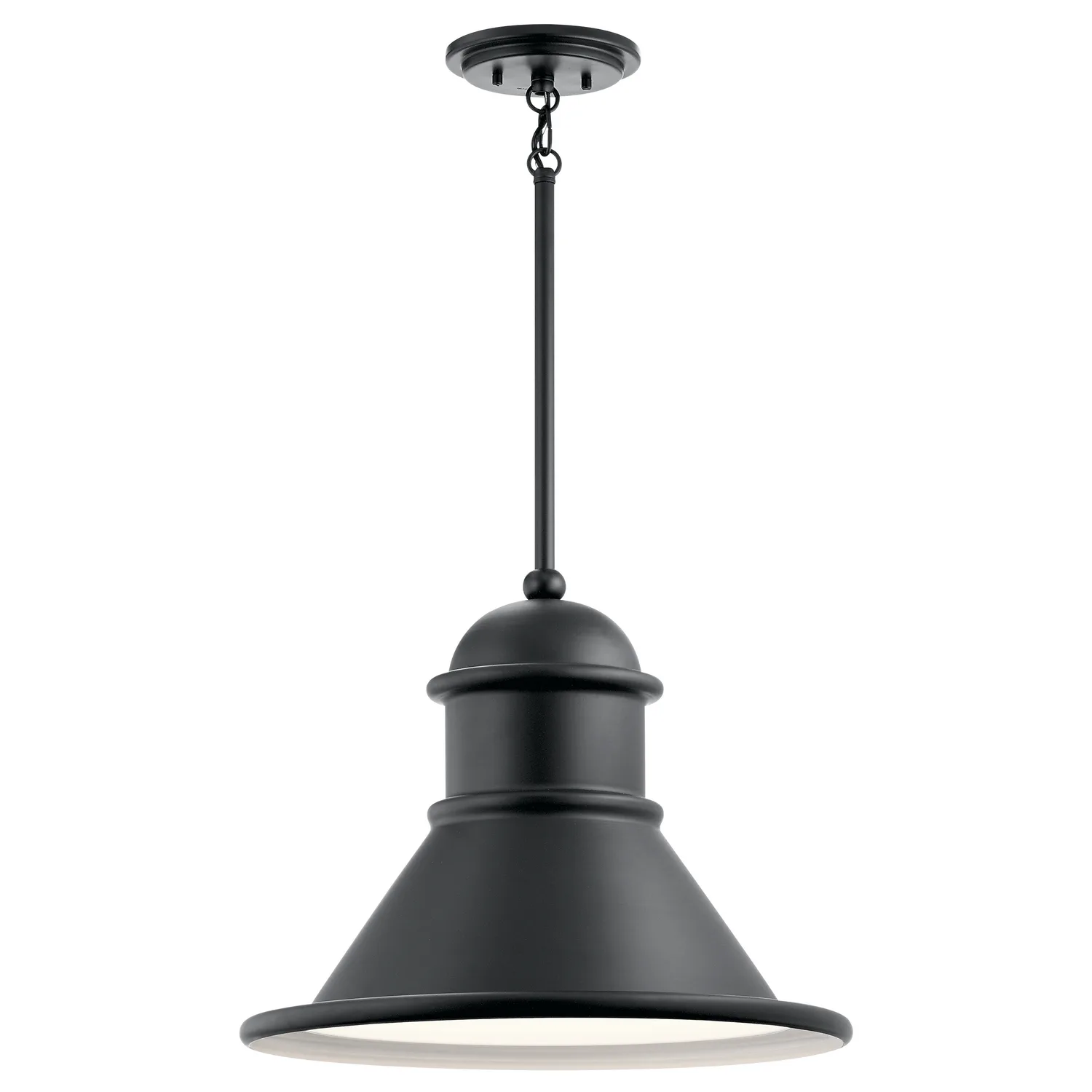 Northland One Light Outdoor Pendant in Black