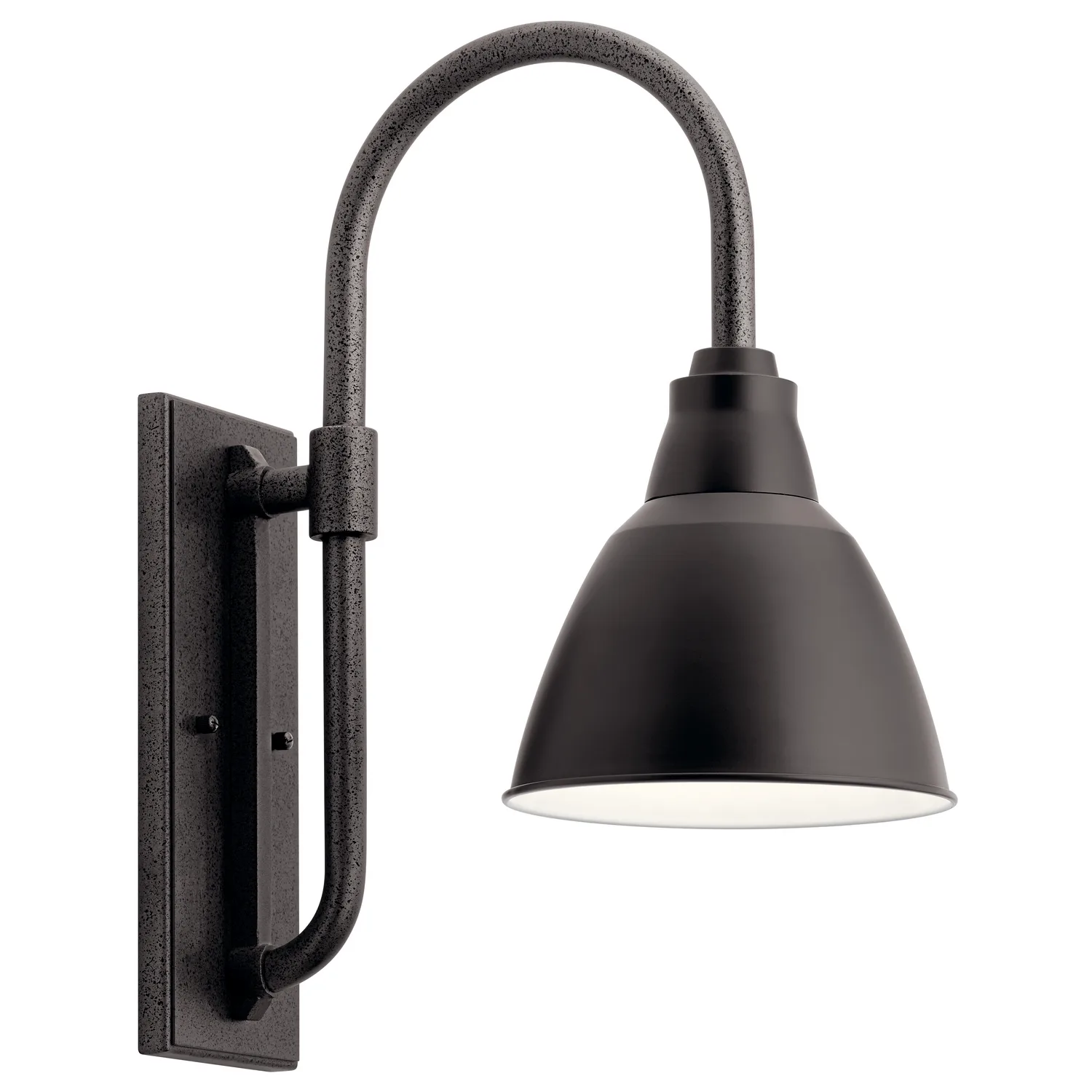 Pellinord Outdoor Wall Sconce in Black