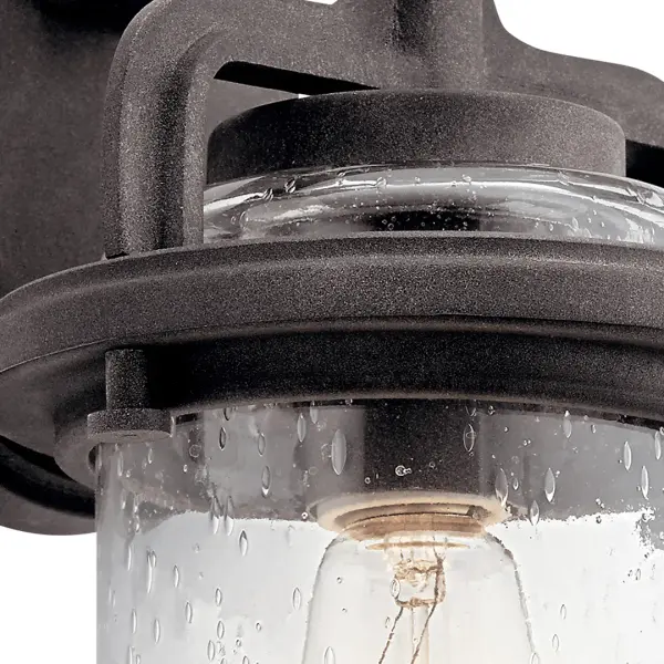 Charming Farmhouse-Style Outdoor Wall Light with Weathered Appeal - Image 3