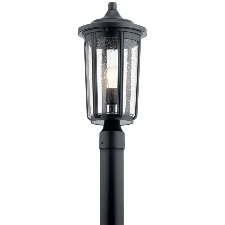 Fairfield One Light Outdoor Post Mount in Black