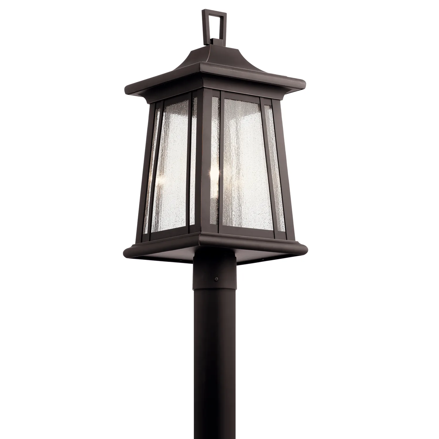 Taden One Light Outdoor Post Mount in Rubbed Bronze