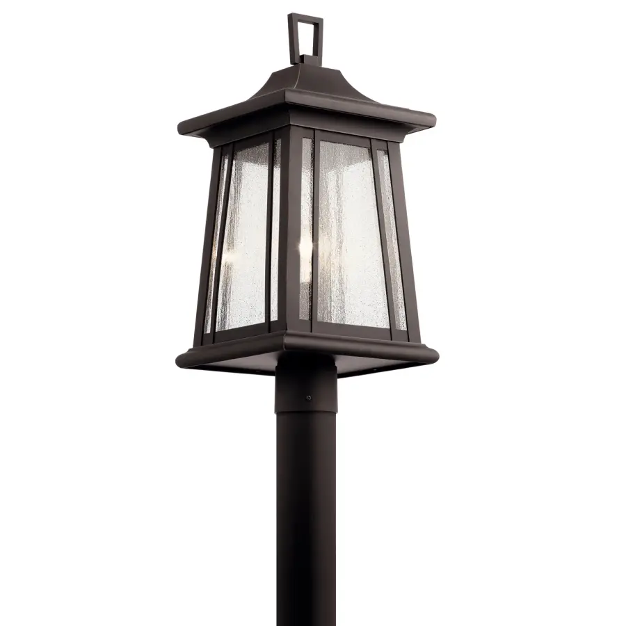 Taden One Light Outdoor Post Mount in Rubbed Bronze