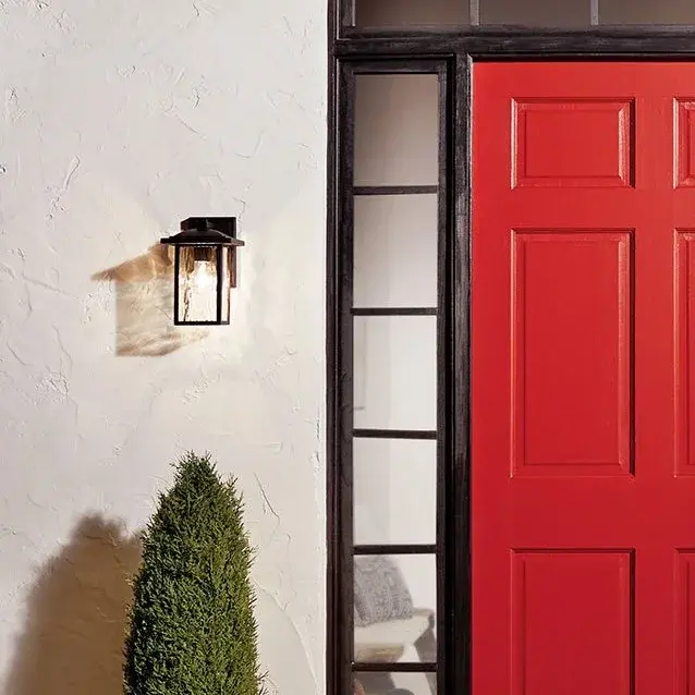 Charming Outdoor Wall Light with Rustic Appeal - Image 3