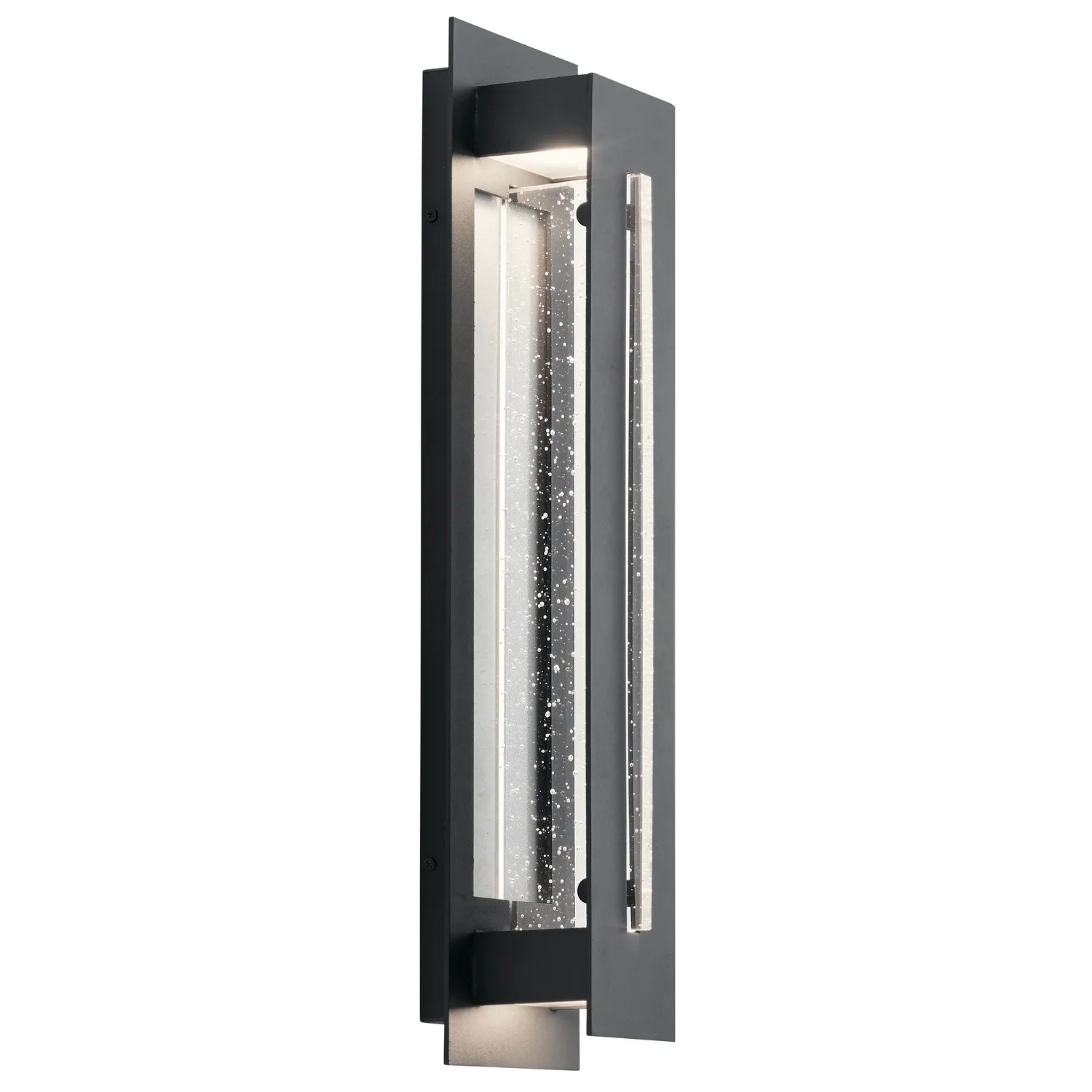 River Path 23" LED Outdoor Wall Light in Textured Black