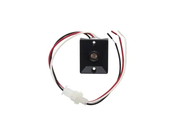 This external photocell sensor provides hands-free lighting control by automatically turning outdoor lights on at dusk and off at dawn. Compact and weather-resistant, it's ideal for landscape and security lighting.