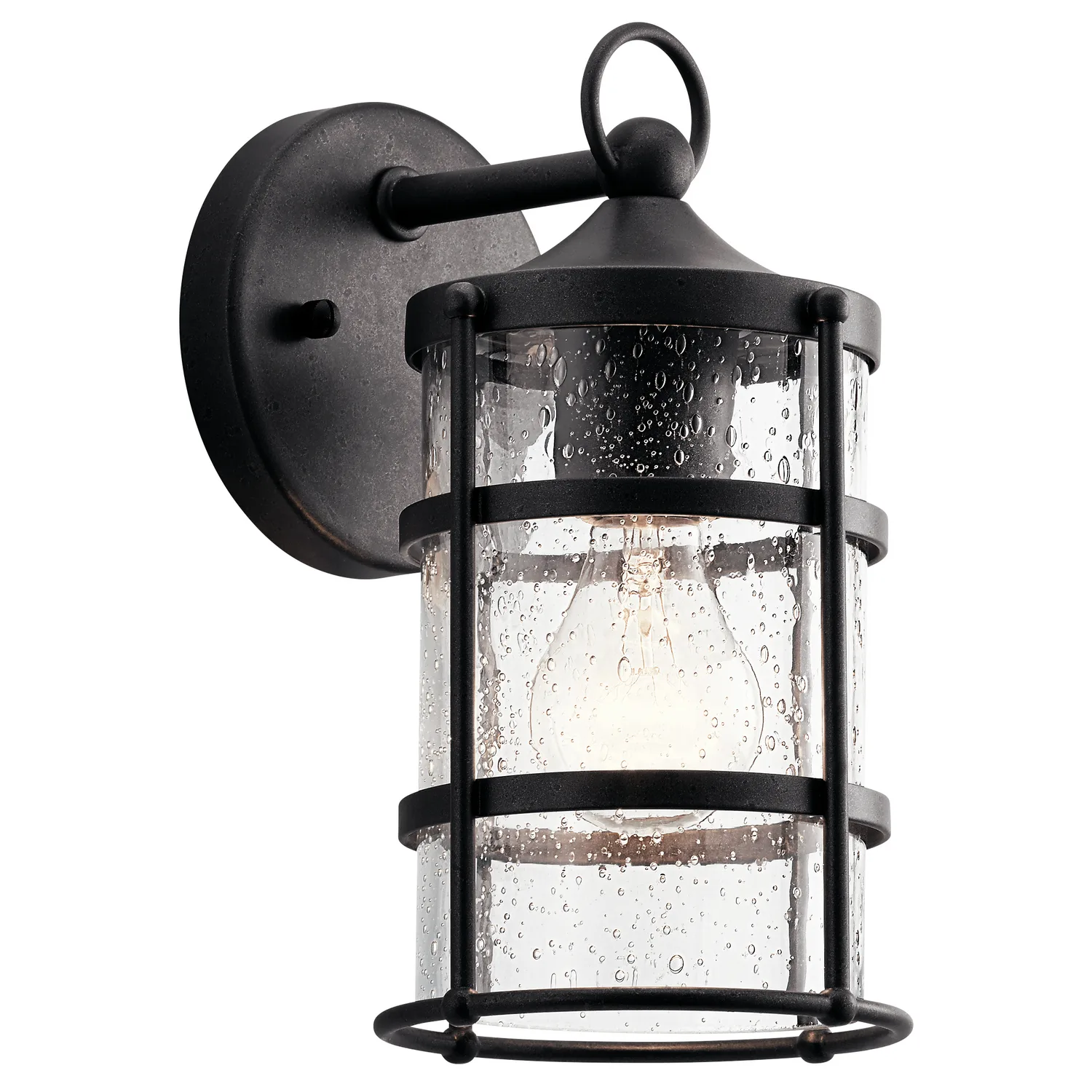 Mill Lane One Light Outdoor Wall Mount in Anvil Iron