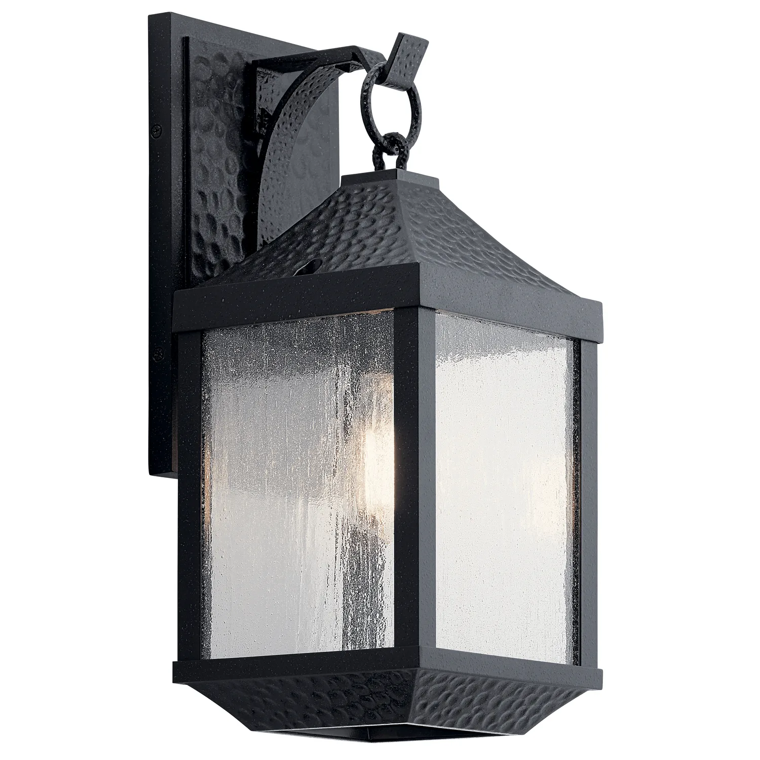 Springfield Outdoor Wall Sconce in Distressed Black