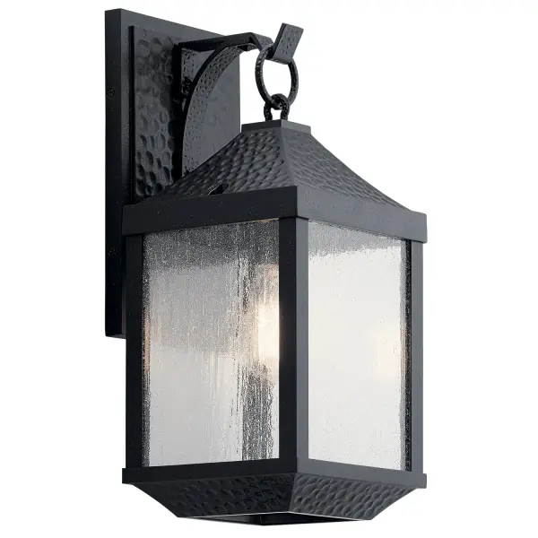 Springfield Outdoor Wall Sconce in Distressed Black