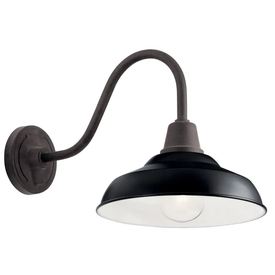 Pier 12" Outdoor Wall Mount Light in Black